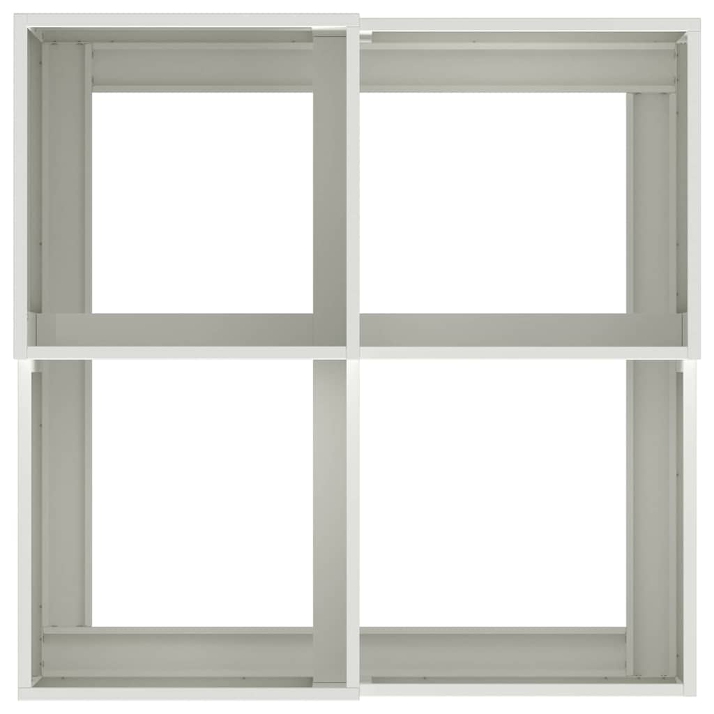 Garden Planter White 100 x 100 x 48 cm Steel