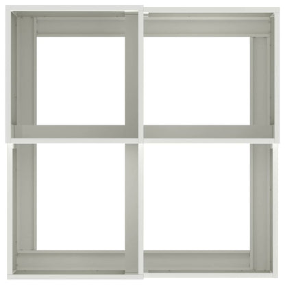 Garden Planter White 100 x 100 x 48 cm Steel