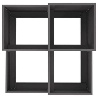 Garden Planter Black 80 x 80 x 60 cm Steel