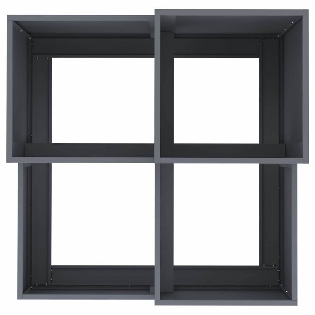 Garden Planter Anthracite 100 x 100 x 60 cm Steel