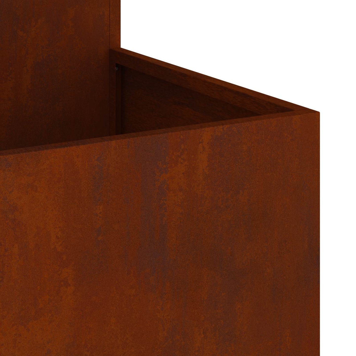 Garden Planter Rusty 100 x 100 x 60 cm Weathering Steel