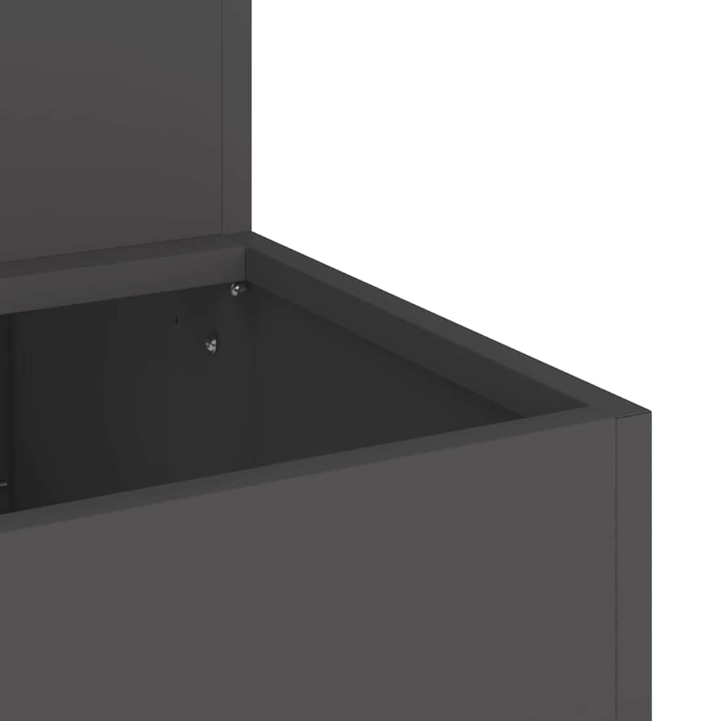Garden Planter Black 100 x 60 x 45 cm Cold-rolled Steel