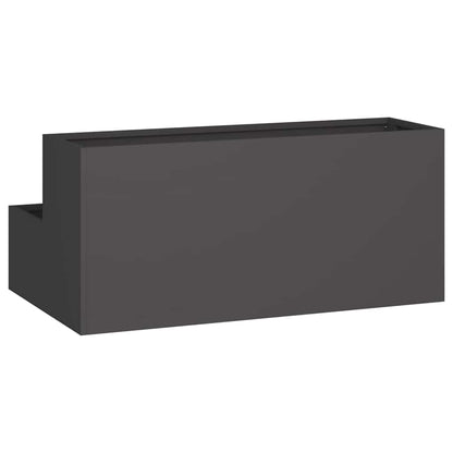 Garden Planter Black 100 x 60 x 45 cm Cold-rolled Steel