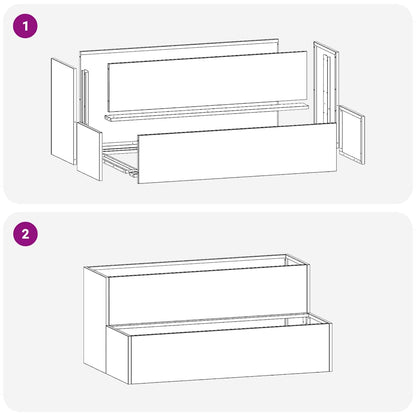 Garden Planter Silver 100 x 60 x 45 cm Stainless Steel