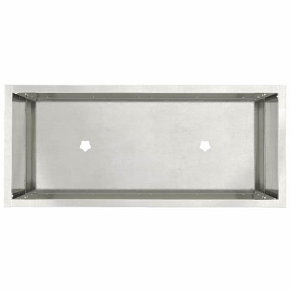 Raised Garden Planter Silver 60 x 26 x 45 cm Stainless steel