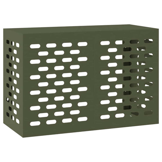 Air Conditioner Cover Olive Green 90 x 40 x 60 cm Steel