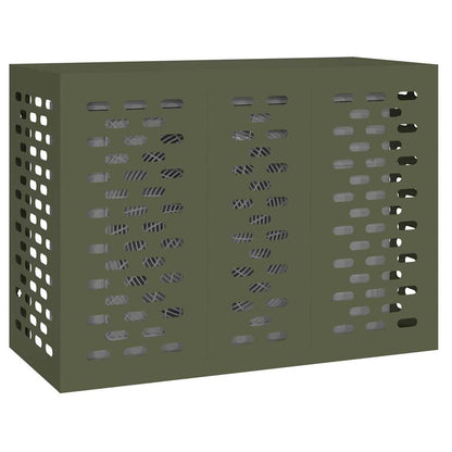 Air Conditioner Cover Olive Green 110 x 50 x 80 cm