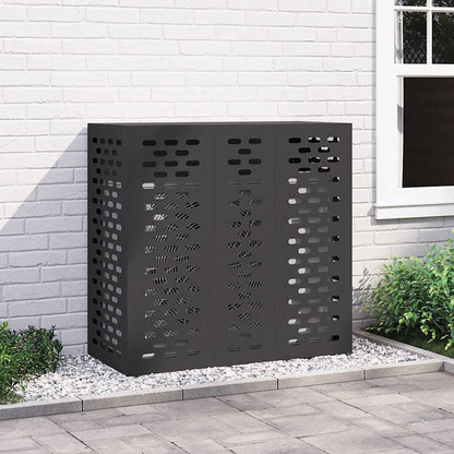Air Conditioner Cover Black 110 x 50 x 105 cm