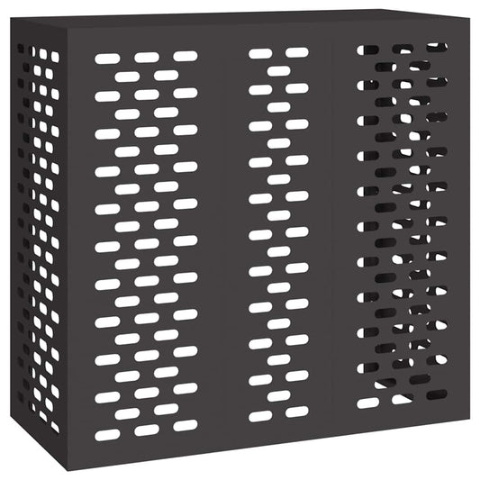 Air Conditioner Cover Black 110 x 50 x 105 cm Steel