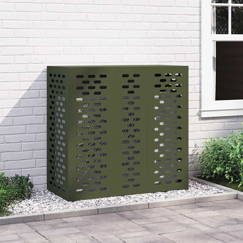 Air Conditioner Cover Olive Green 110 x 50 x 105 cm