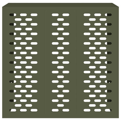 Air Conditioner Cover Olive Green 110 x 50 x 105 cm