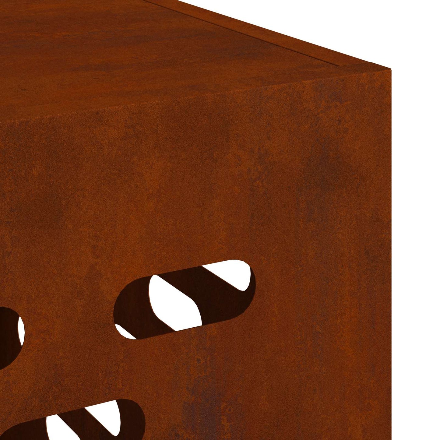 Air Conditioner Cover Rusty 110 x 50 x 105 cm Weathering Steel