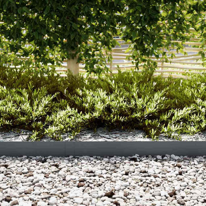 Lawn Edging 20 pcs Anthracite 100 x 0.05 x 15 cm
