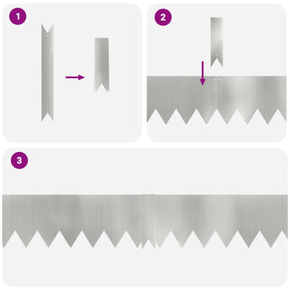 Lawn Edging 10 pcs Silver 100 x 0.05 x 15 cm Galvanised Steel