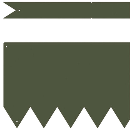 Lawn Edging 10 pcs Olive Green 100 x 0.05 x 20 cm