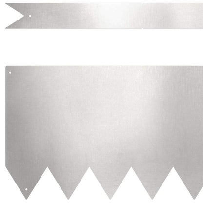 Lawn Edging 20 pcs Silver 100 x 0.05 x 20 cm Stainless Steel