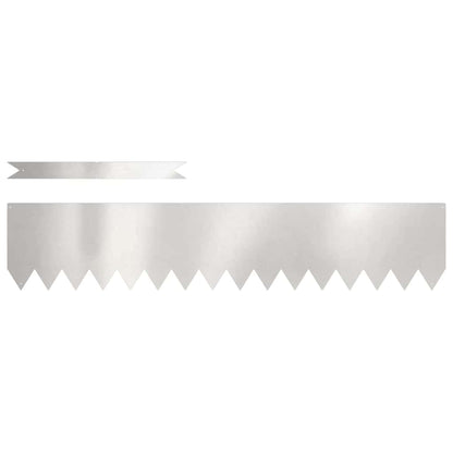 Lawn Edging 20 pcs Silver 100 x 0.05 x 20 cm Stainless Steel