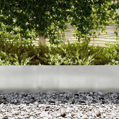 Lawn Edging 10 pcs Silver 100 x 0.05 x 30 cm Stainless Steel