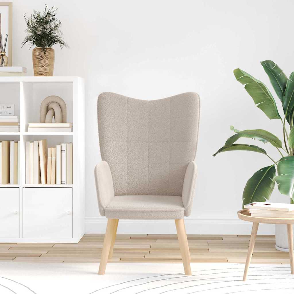 Relaxing Chair Light grey 62 x 67 x 95.5 cm Fabric