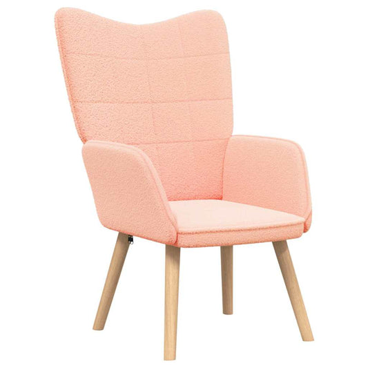 Relaxing Chair Pink 62 x 67 x 95.5 cm Fabric