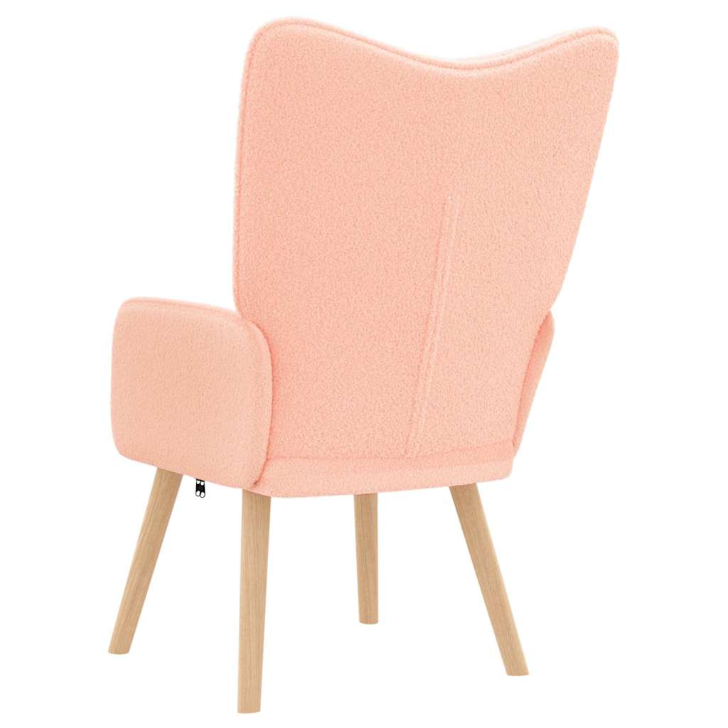 Relaxing Chair Pink 62 x 67 x 95.5 cm Fabric