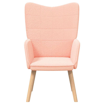 Relaxing Chair Pink 62 x 67 x 95.5 cm Fabric