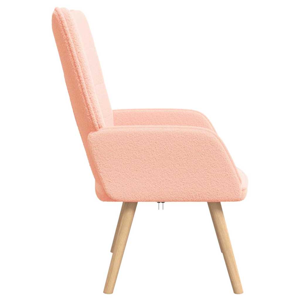 Relaxing Chair Pink 62 x 67 x 95.5 cm Fabric