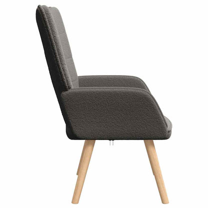 Relaxing Chair Dark grey 62 x 67 x 95.5 cm Fabric
