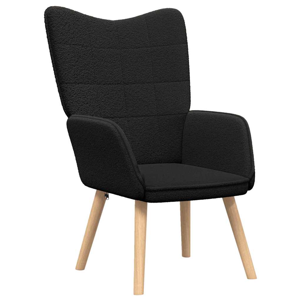 Relaxing Chair Black 62 x 67 x 95.5 cm Fabric