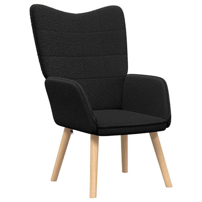 Relaxing Chair Black 62 x 67 x 95.5 cm Fabric