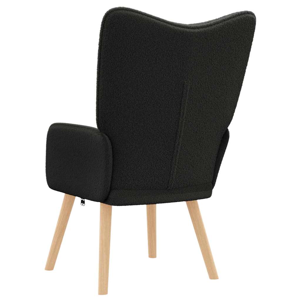 Relaxing Chair Black 62 x 67 x 95.5 cm Fabric