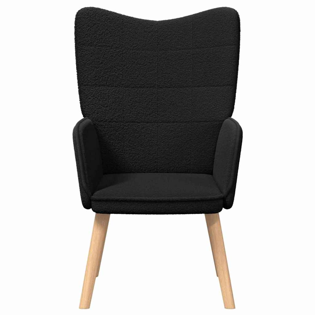 Relaxing Chair Black 62 x 67 x 95.5 cm Fabric