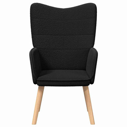 Relaxing Chair Black 62 x 67 x 95.5 cm Fabric