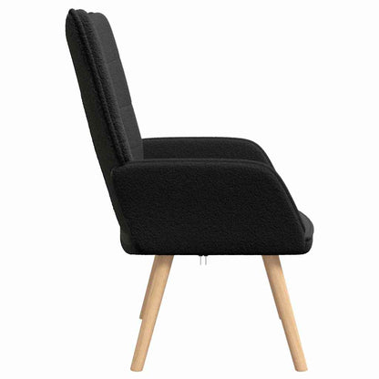 Relaxing Chair Black 62 x 67 x 95.5 cm Fabric