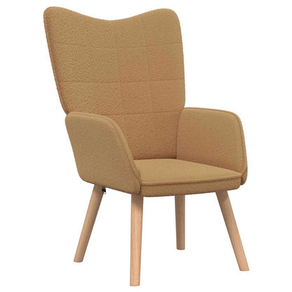 Relaxing Chair Beige 62 x 67 x 95.5 cm Fabric