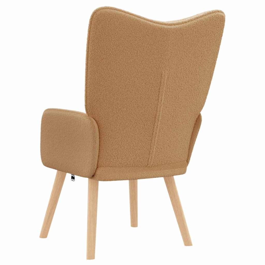 Relaxing Chair Beige 62 x 67 x 95.5 cm Fabric