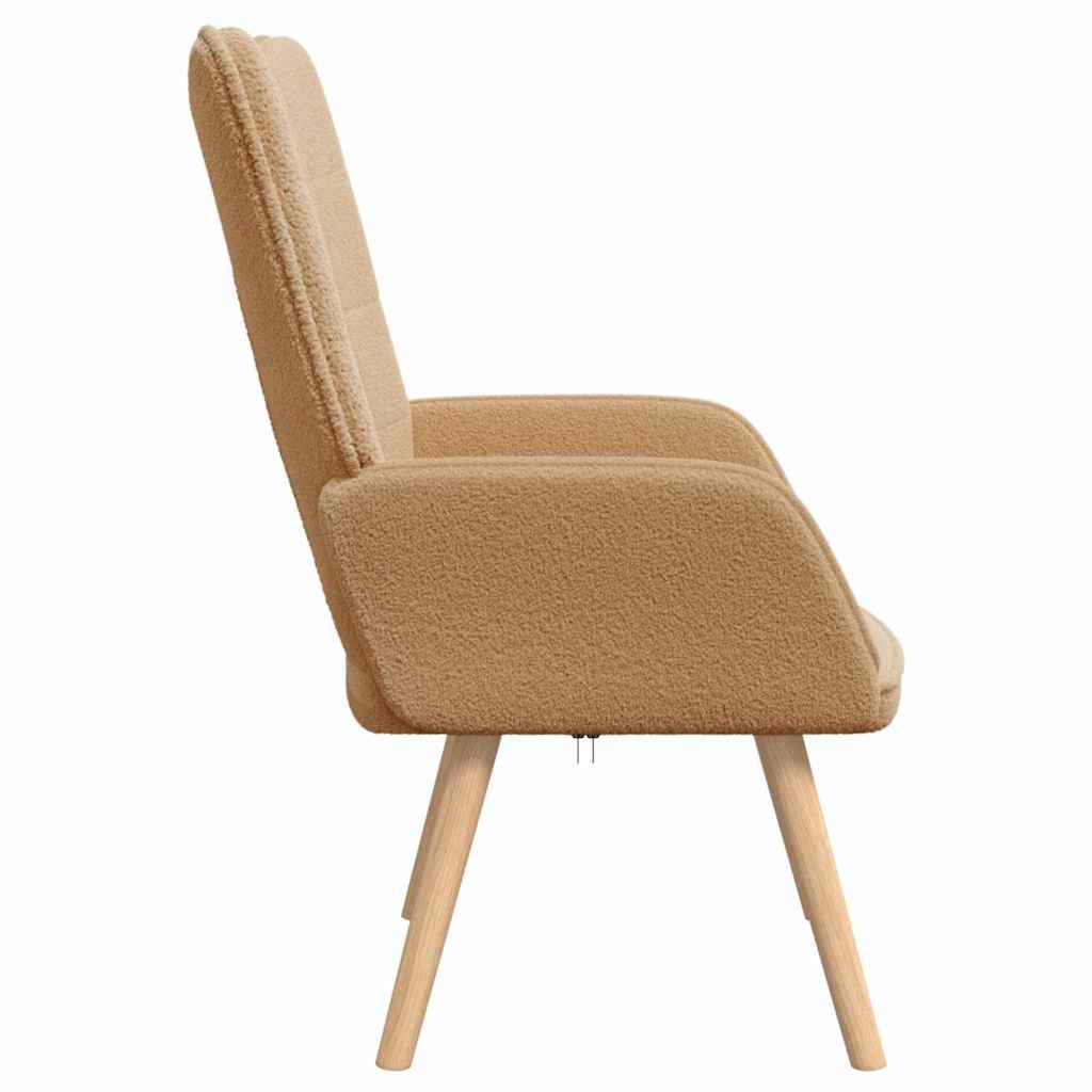 Relaxing Chair Beige 62 x 67 x 95.5 cm Fabric