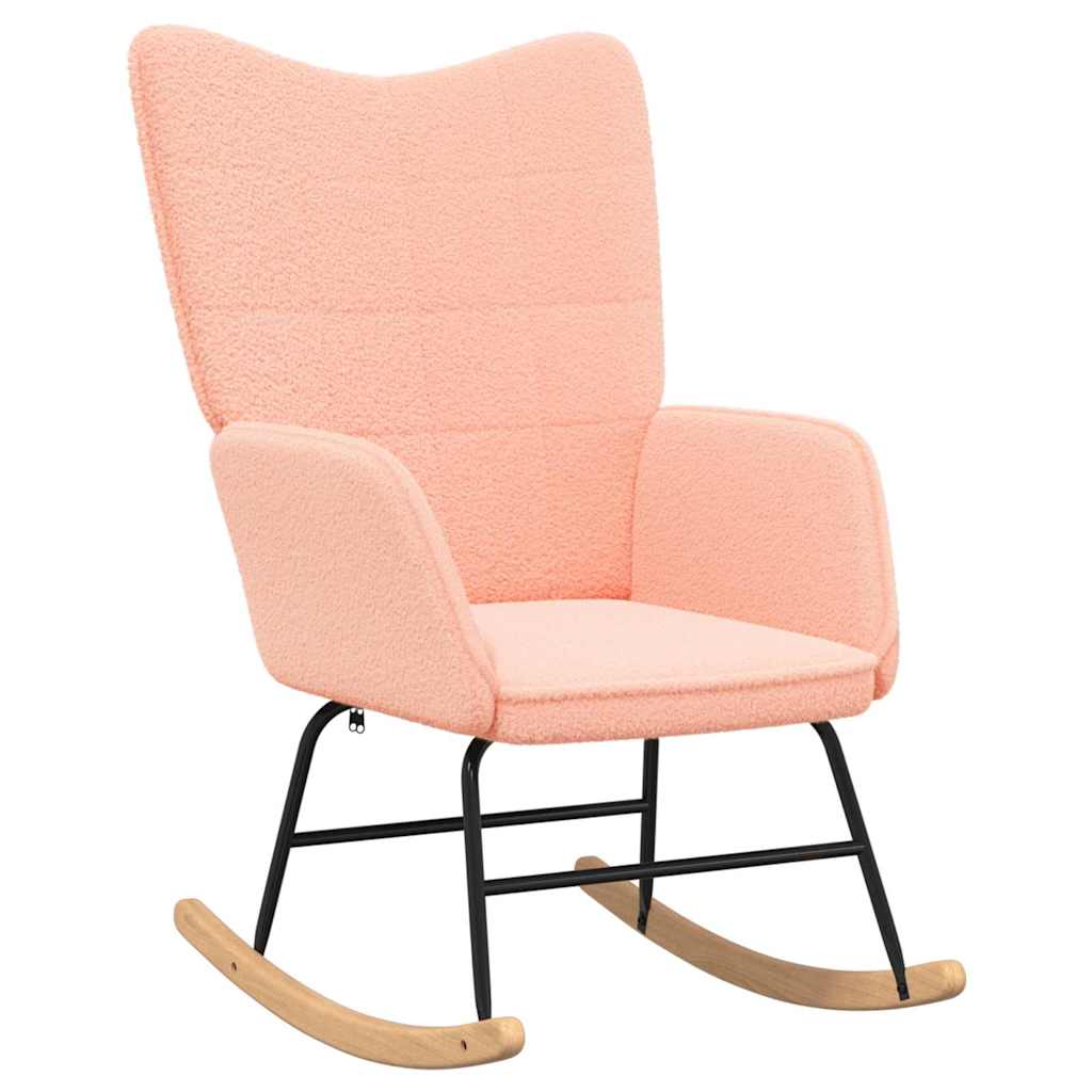 Relaxing Chair Pink 61 x 78 x 98 cm Fabric