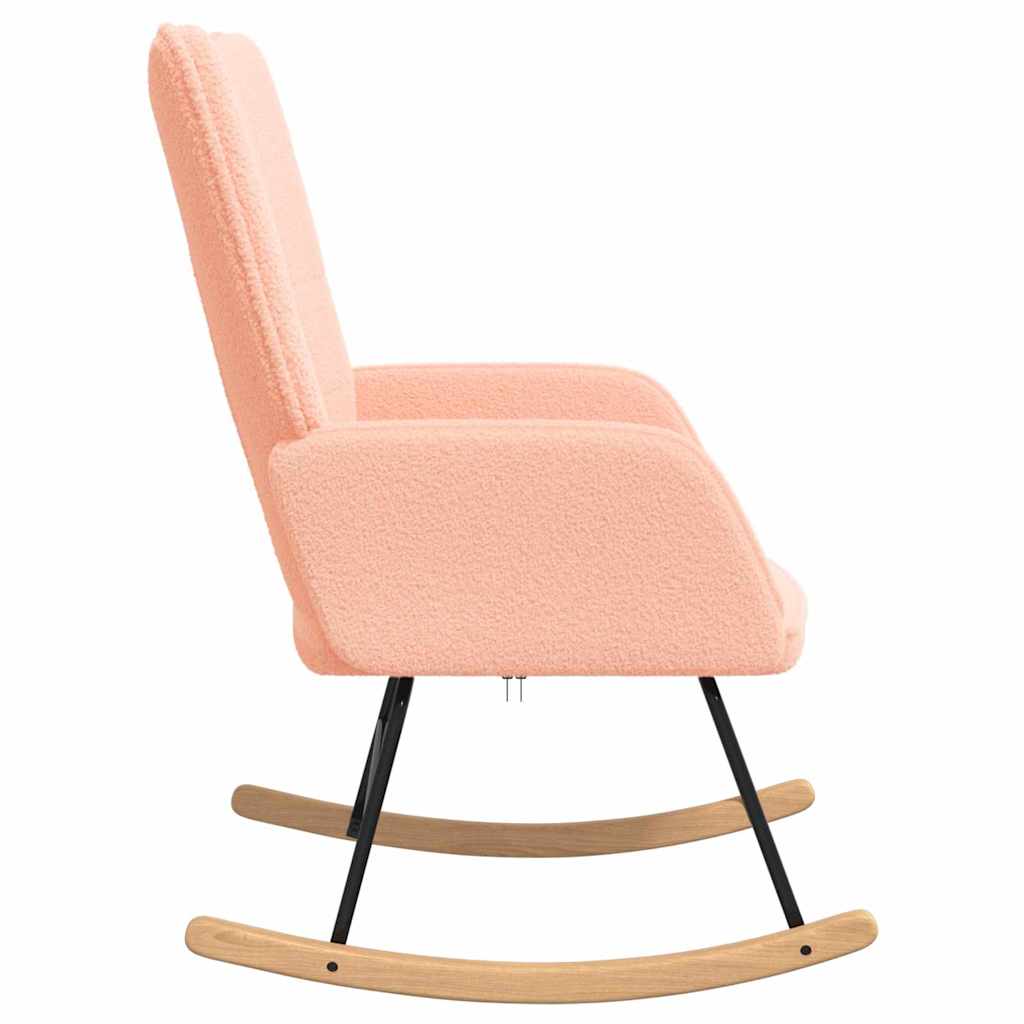 Relaxing Chair Pink 61 x 78 x 98 cm Fabric