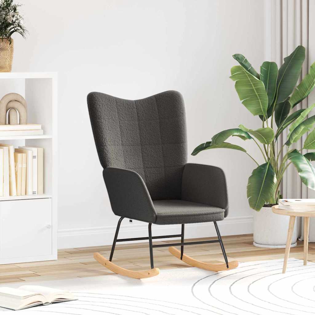 Relaxing Chair Dark grey 61 x 78 x 98 cm Fabric