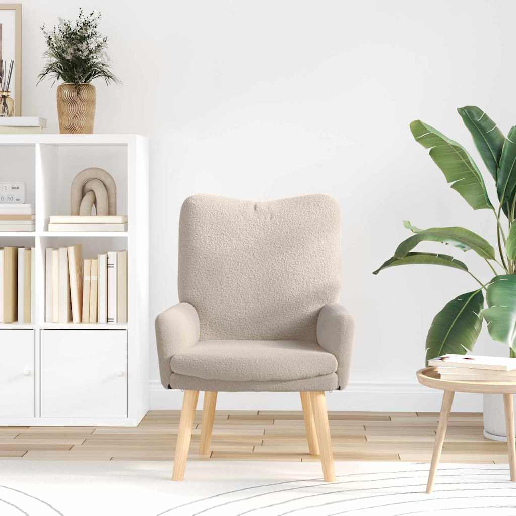 Relaxing Chair Light grey 63 x 67 x 94 cm Fabric