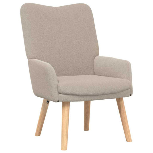 Relaxing Chair Light grey 63 x 67 x 94 cm Fabric