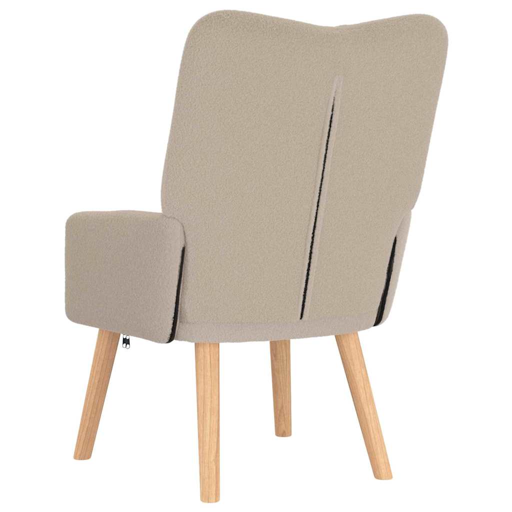 Relaxing Chair Light grey 63 x 67 x 94 cm Fabric