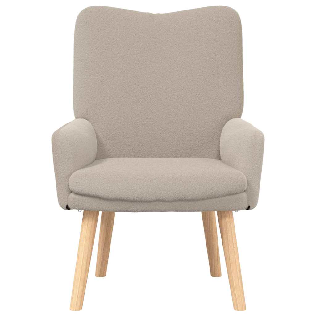 Relaxing Chair Light grey 63 x 67 x 94 cm Fabric