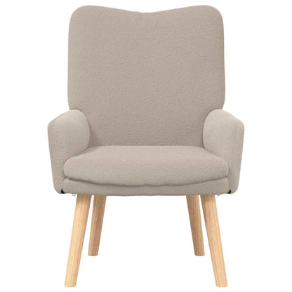 Relaxing Chair Light grey 63 x 67 x 94 cm Fabric
