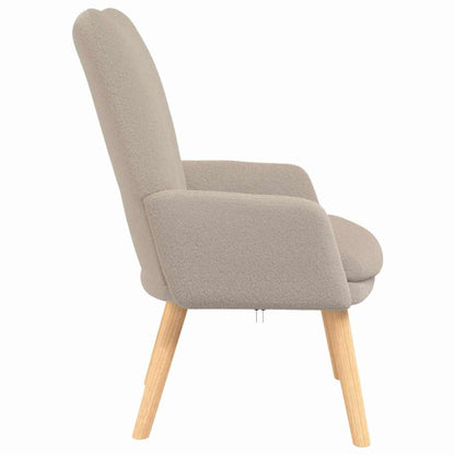 Relaxing Chair Light grey 63 x 67 x 94 cm Fabric