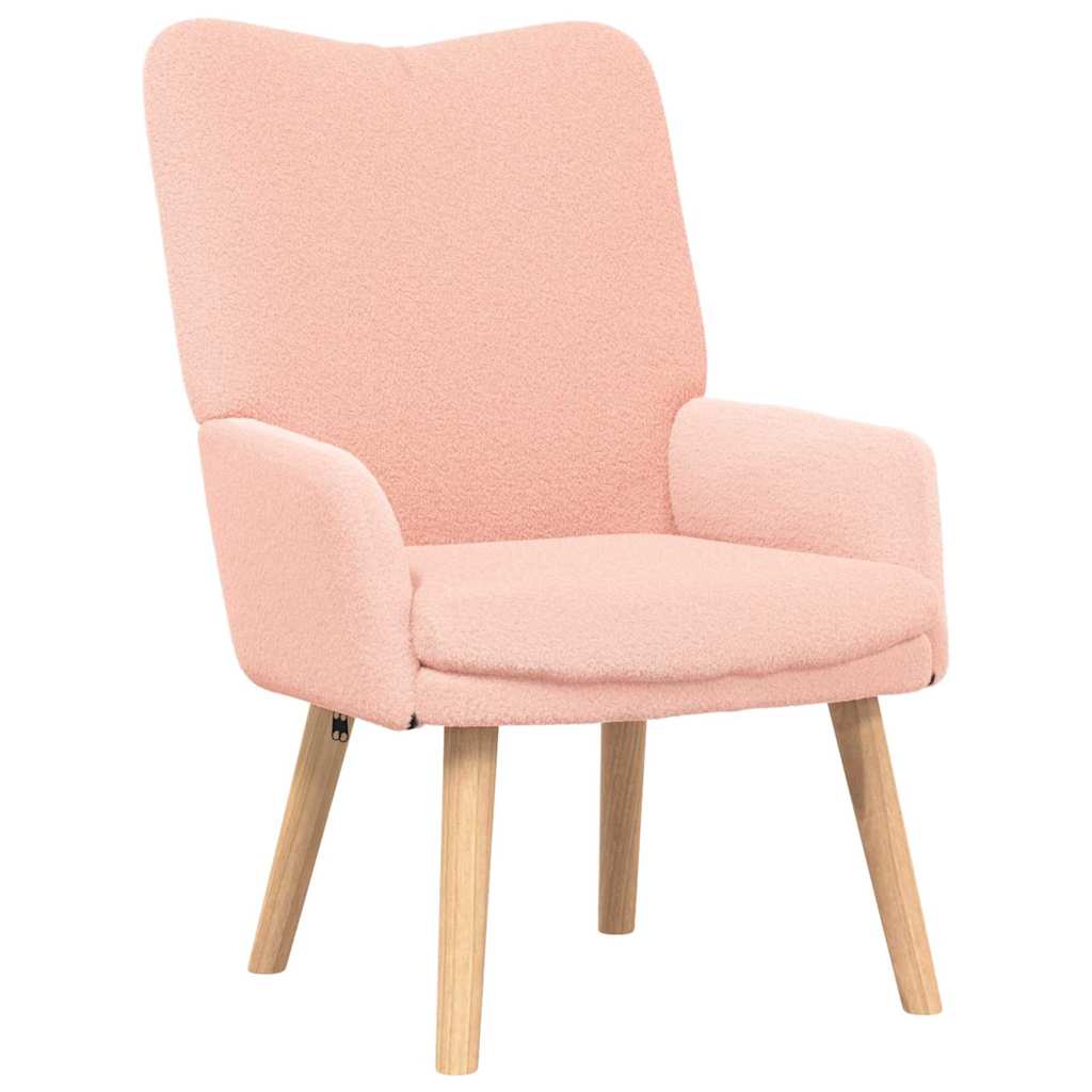 Relaxing Chair Pink 63 x 67 x 94 cm Fabric