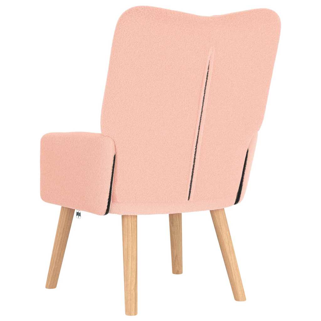 Relaxing Chair Pink 63 x 67 x 94 cm Fabric