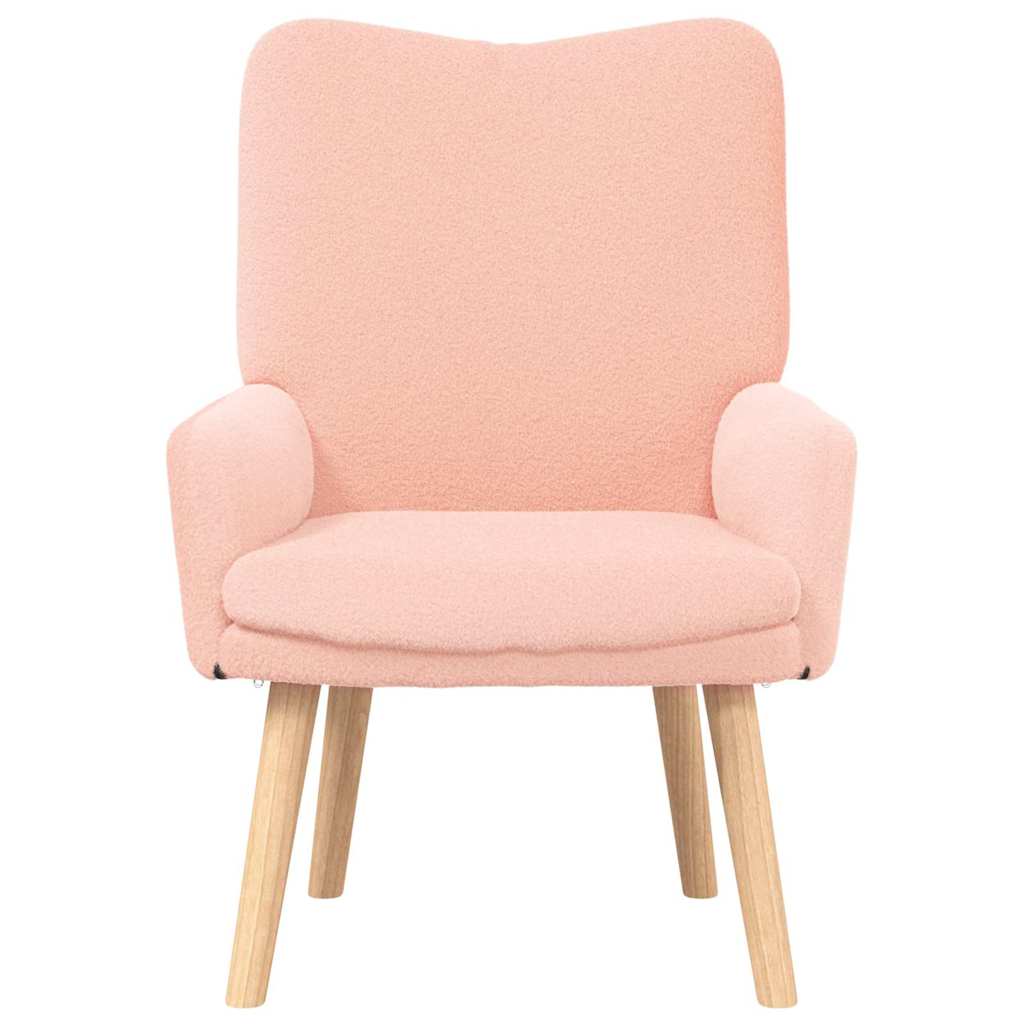Relaxing Chair Pink 63 x 67 x 94 cm Fabric