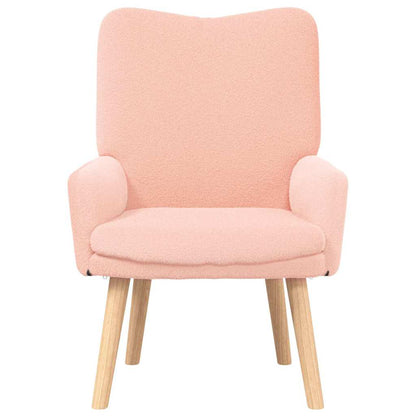 Relaxing Chair Pink 63 x 67 x 94 cm Fabric